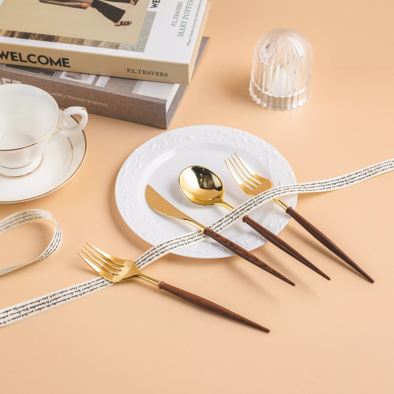 Coated knife, fork and spoon